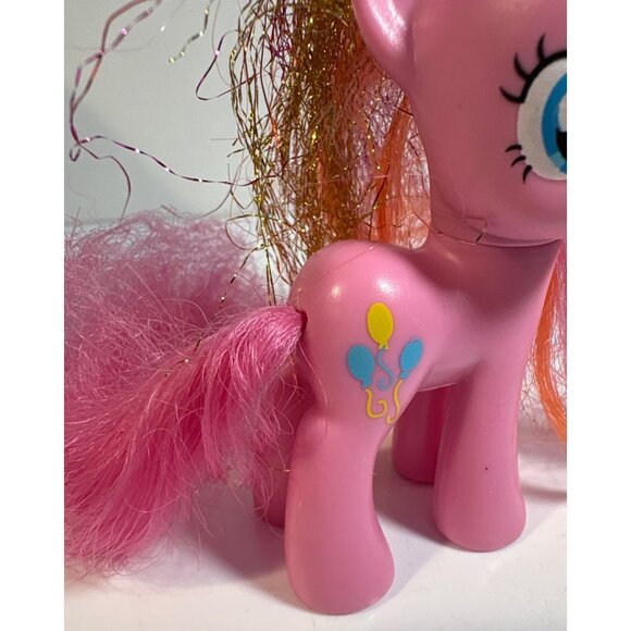 My Little Pony Pinkie Pie Figure With Pink & Orange Hair Vintage 3" Tall - Picture 2 of 6